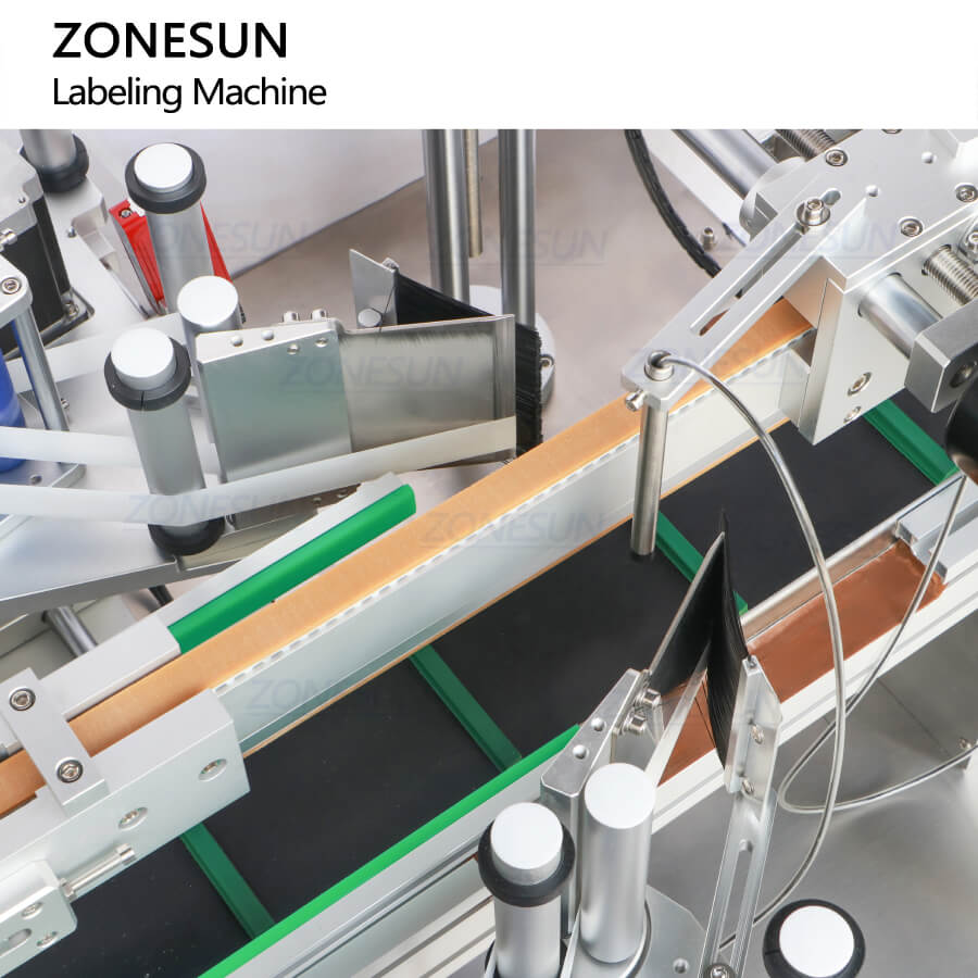 ZONESUN ZS-TB833F Automatic Cosmetics Paper Box 4 Corner Security Labels Tamper Proof Labeling Machine Self-adhesive Sticker Labeler