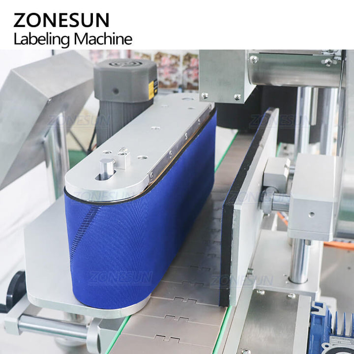 labeling structure of double side labeling machine