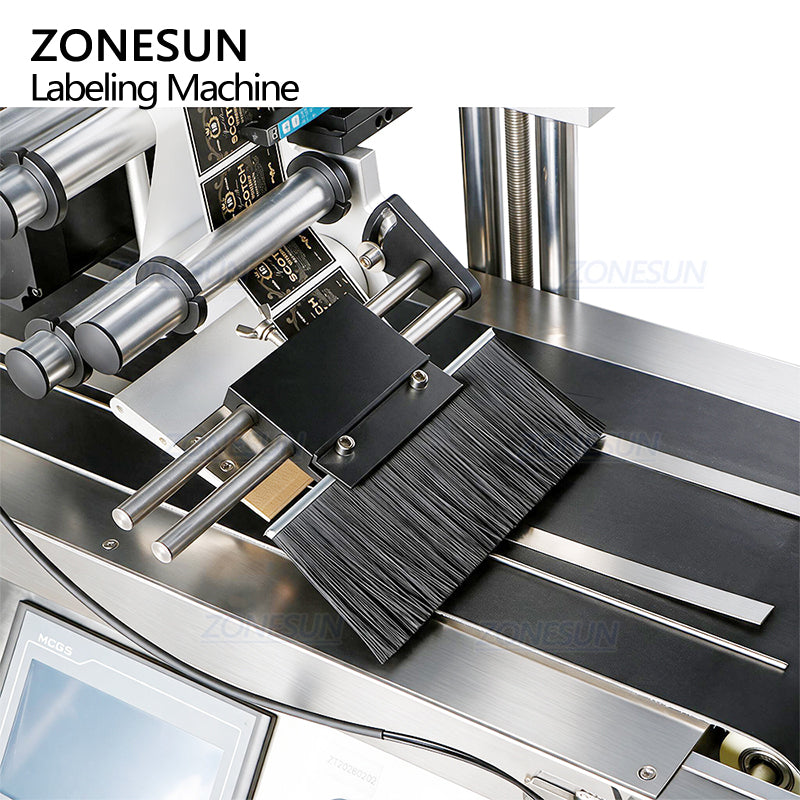ZONESUN ZS-TB150PBF Automatic Plastic Bag Pouch Paging Flat Surface Labeling Machine