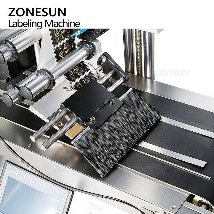 ZONESUN ZS-TB150PBF Automatic Plastic Bag Pouch Paging Flat Surface Labeling Machine