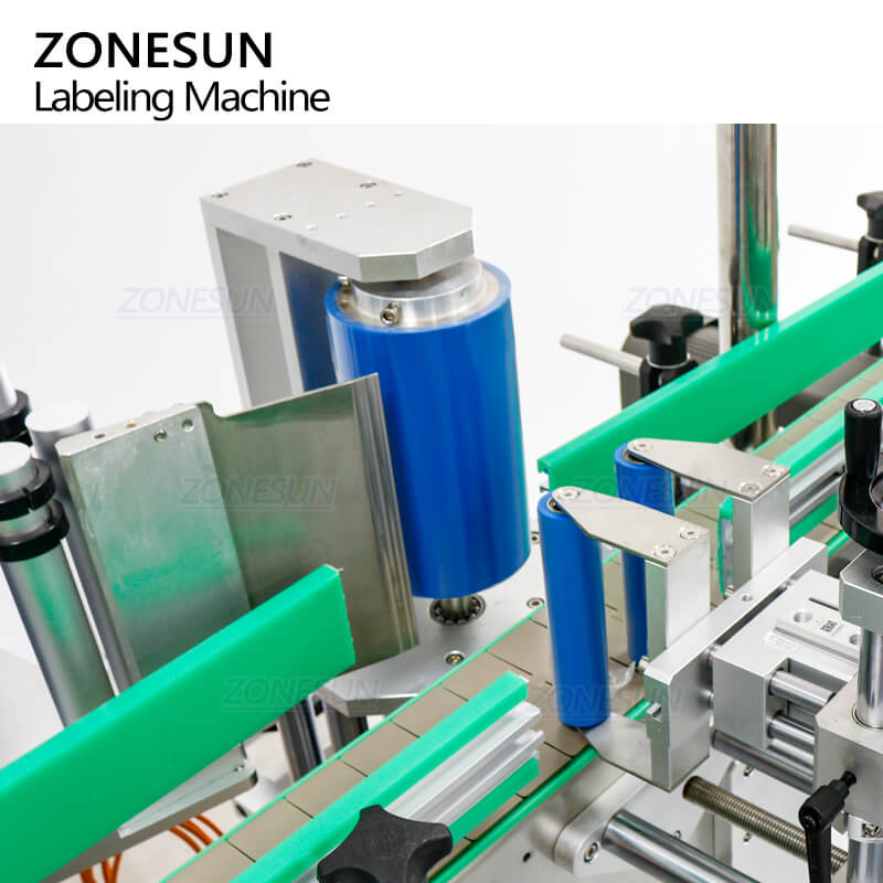 labeling system of automatic oval bottle labeling machine