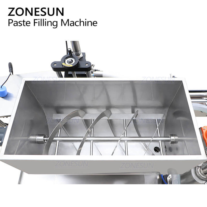 large hopper of paste filling mahicne