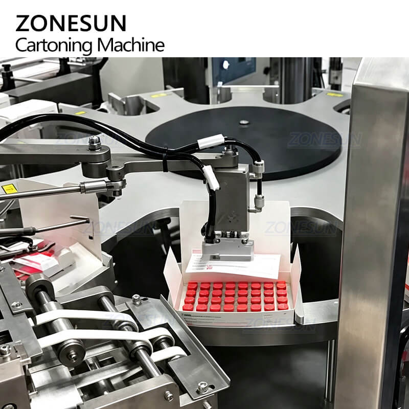 leaflet insertion of automatic cartoning machine