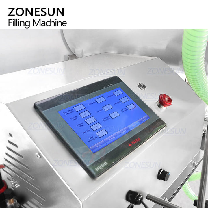 ZONESUN ZS-DTGT900U2 Mesa Rotor Lobe Bomba Automática Cabezas Dobles Gruesa Pasta Líquida Miel Jarabe de Salsa Caliente Crema Cosmética Máquina De Llenado