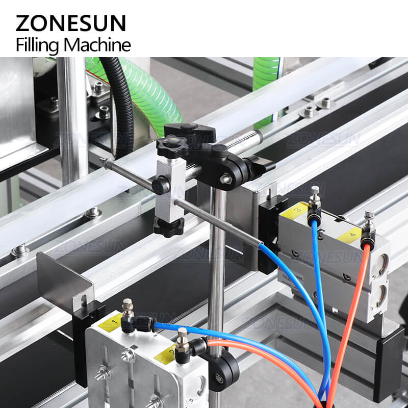 ZONESUN ZS-DTGT900U2 Pompe de lobe de lobe de rotor automatique de table Pompe double têtes à pâte liquide plus épais