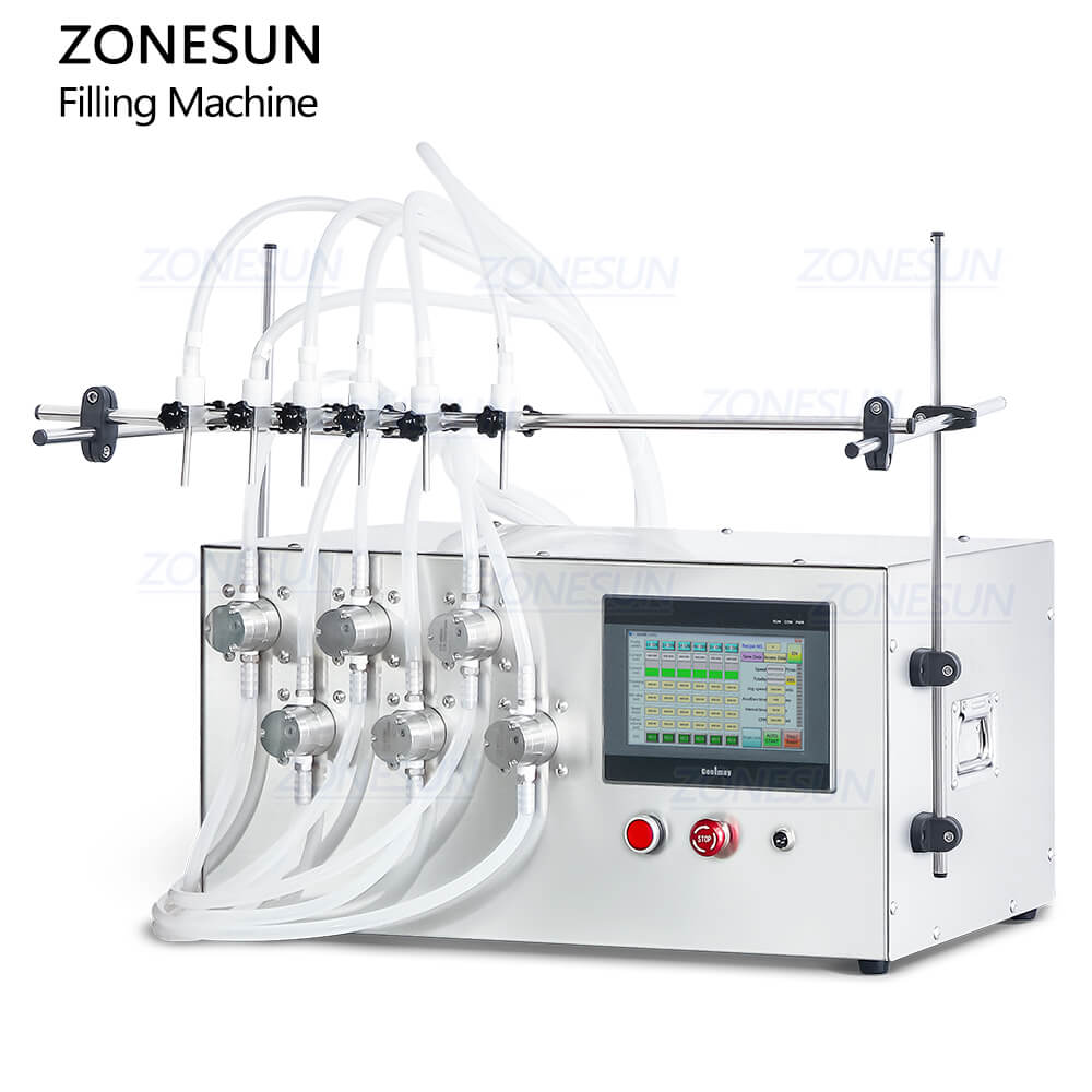 6 heads liquid filling machine