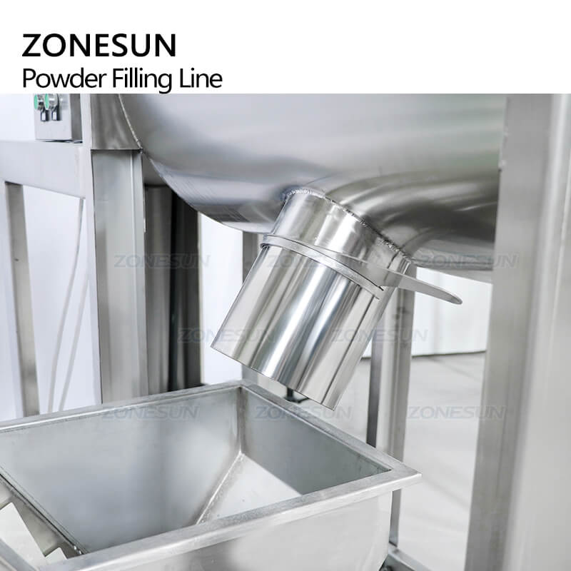 material outlet of mixing machine