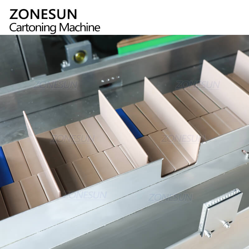 material positioning structure of automatic cartoning machine