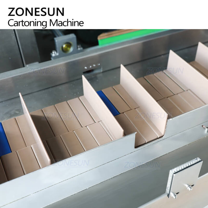 material positioning structure of automatic cartoning machine