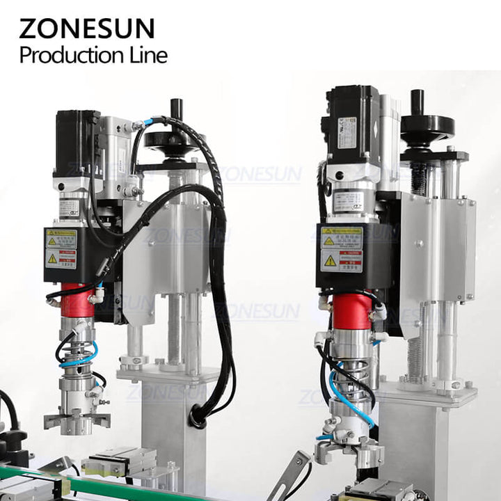 capping structure of minced meat bottling machine