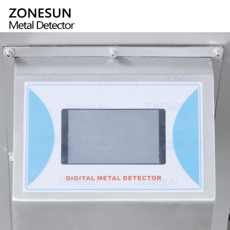 control panel of metal detector