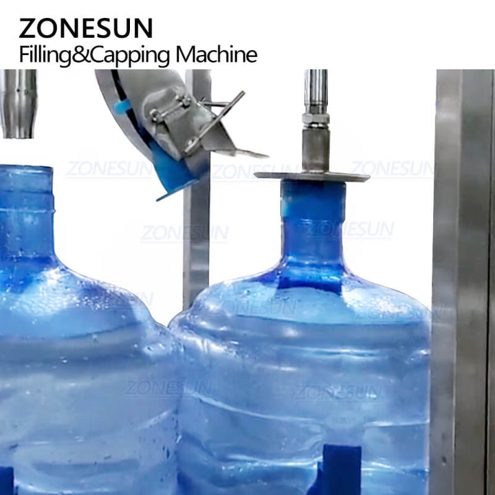 cap feeding structure of water jug filling machine