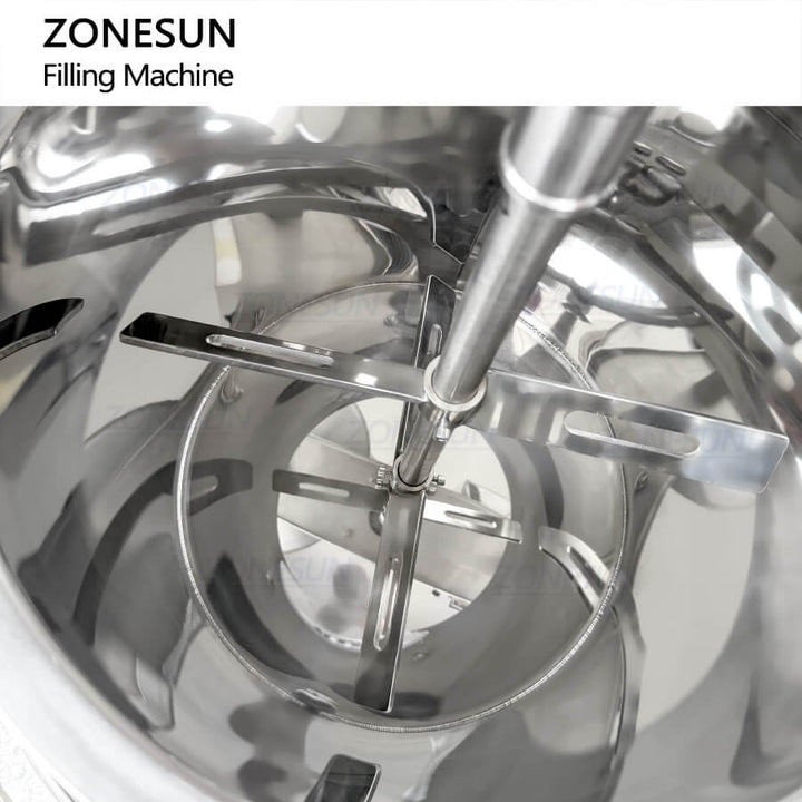 mixing & heating hopper of ZS-VTGTL paste filling machine for lip balm