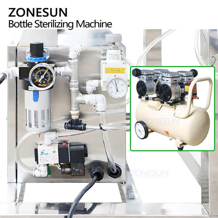 oi;-water separator of automatic internal bottle sterilizing machine