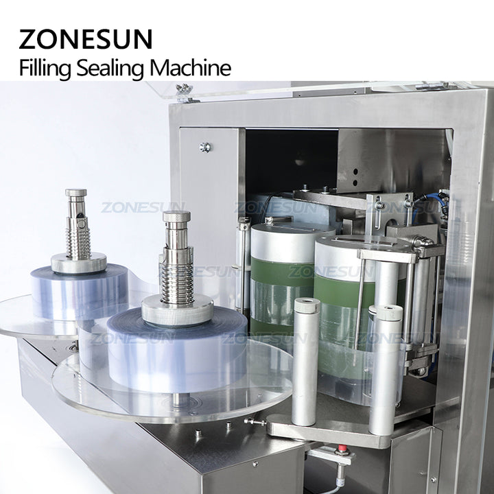 unwinding structure of plastic ampoule packaging equipment