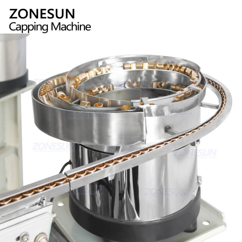 ZS-YG11U FEA15mm 자동 액체 알루미늄 향수 펌프 분무기 병 칼라 링 캡 압착 프레스 캡핑 기계