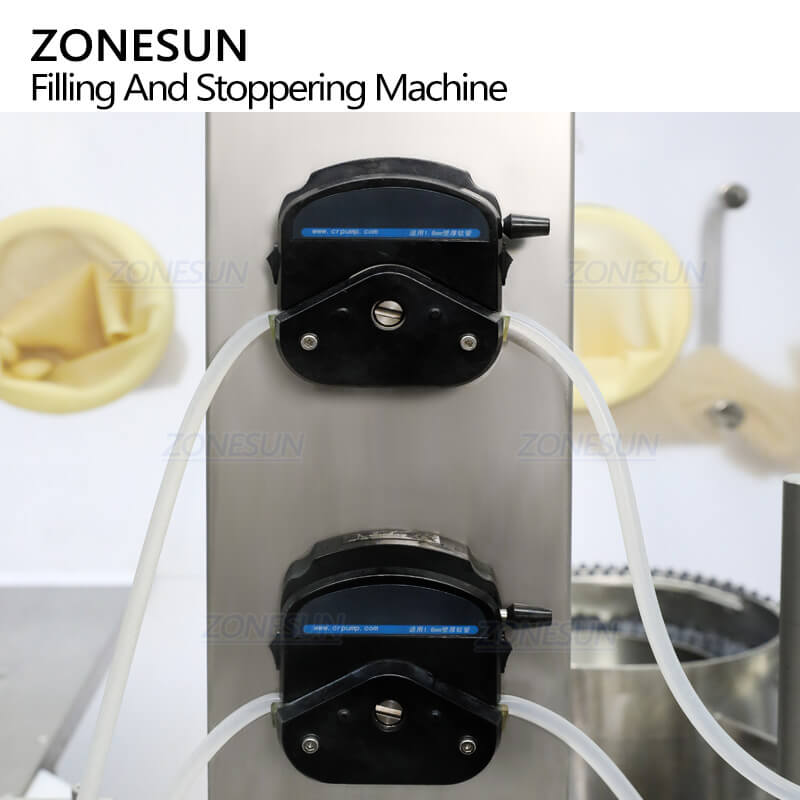 peristaltic pump filling system of automatic filling half stoppering machine for liquid