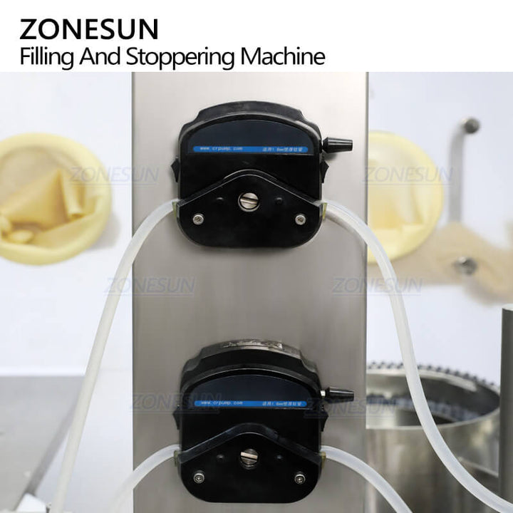 peristaltic pump filling system of automatic filling half stoppering machine for liquid
