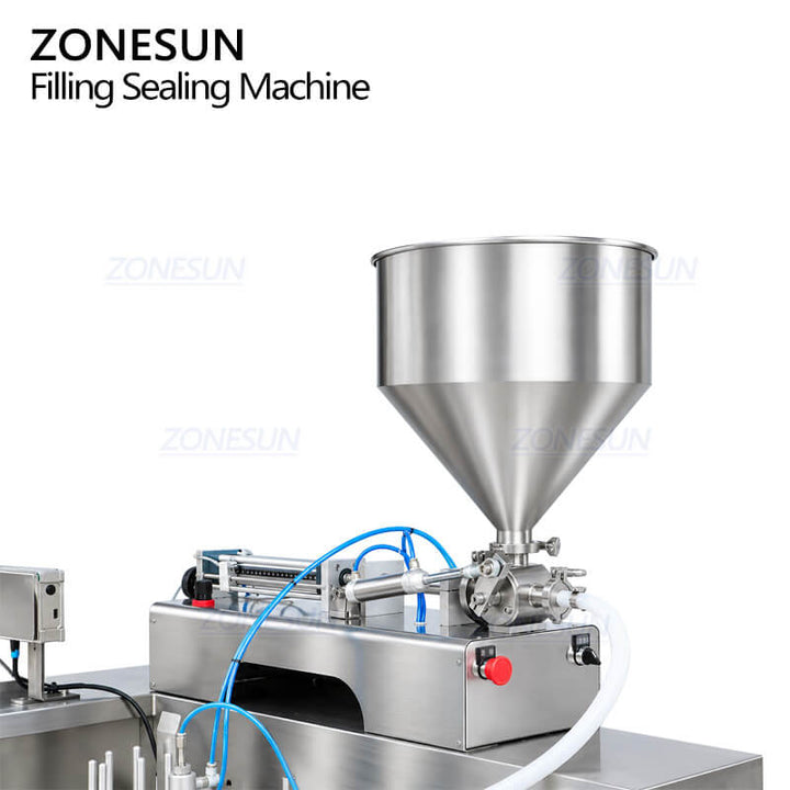 piston filling system of automatic paste filling machine