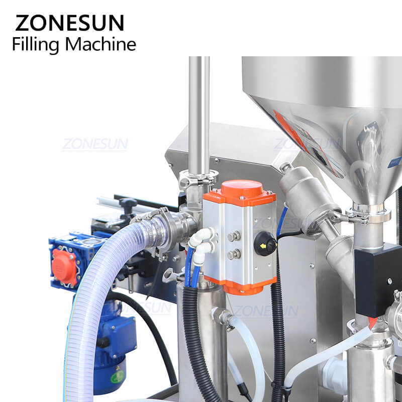 piston pump feeding system of heated filling machine