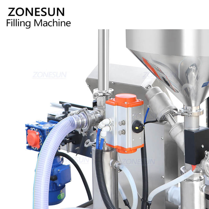 piston pump feeding system of heated filling machine