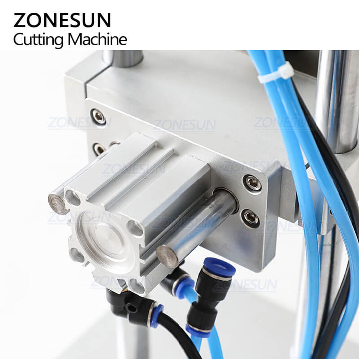 pneumatic control of dip tube cutting machine