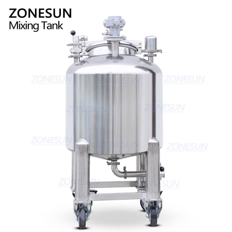 mixing tank of cosmetic fluid