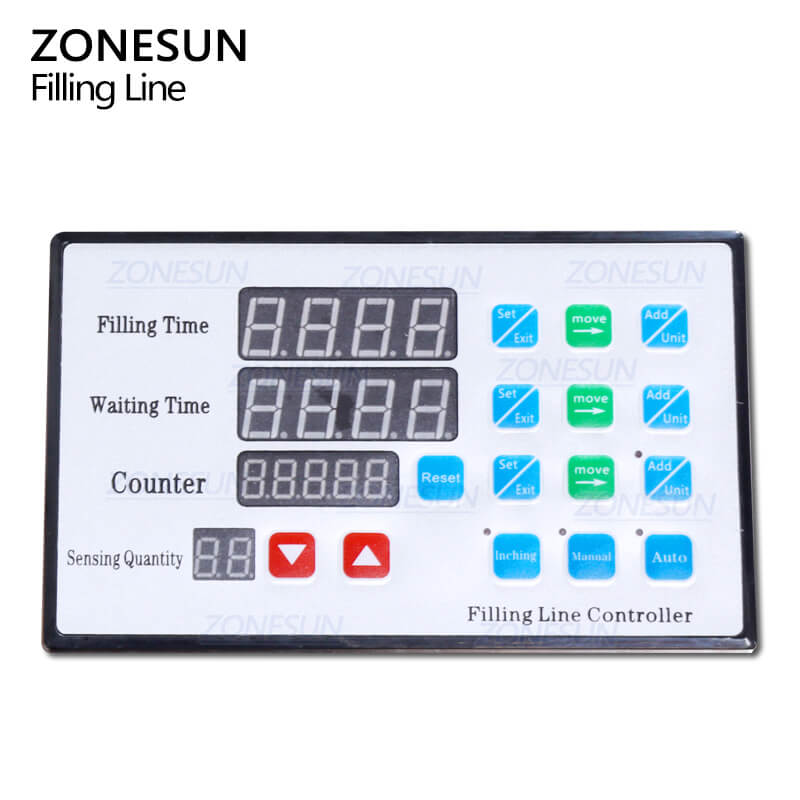 control panel of pocket perfume bottle filling capping machine