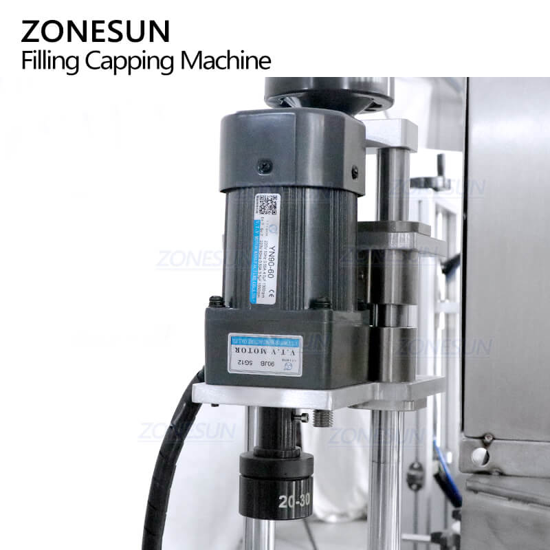 capping structure of pouch bag filling capping machine