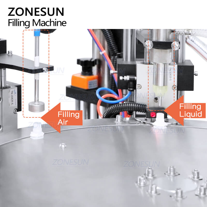 filling nozzle of pouch bag filling capping machine