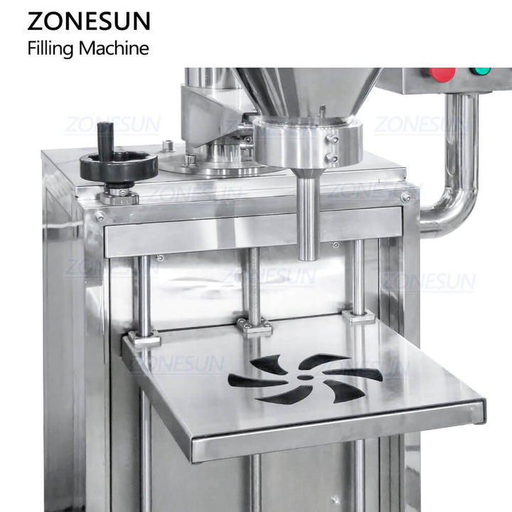 ZONESUN ZS-MB500FP Semi-automatic Auger Dry Protein Powder Mixture Bottle Bag Filling Weighing Machine With Vacuum Pump Powder Blending Mixing Machine