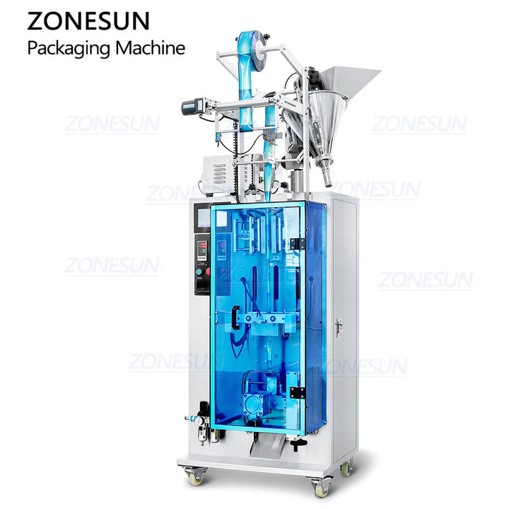 ZS-FS240 Automatic Small Stevia Sachet Drinks Mixes Sachet Organic Tea Vegetable Powder Stick Bag Filling Sealing Machine VFFS Packaging Equipment