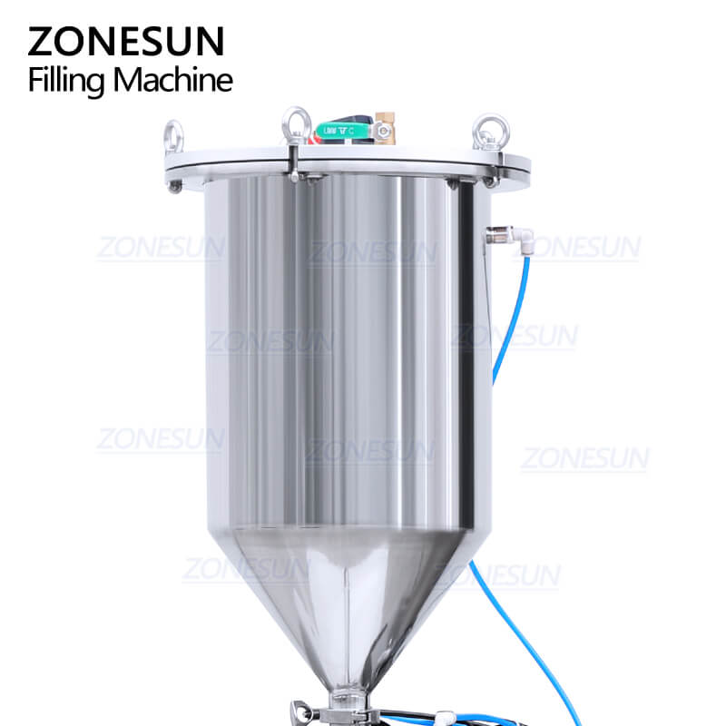 pressurized hopper of comsetic cream filling machine