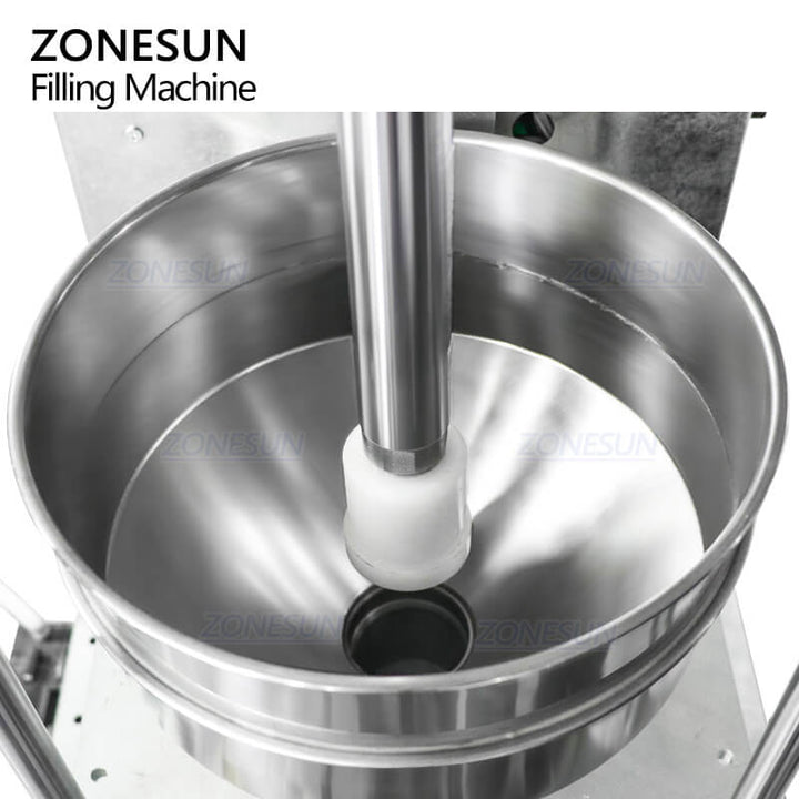 Druckkolbentrichter einer Aerosol-Durchgangsventil-Füllmaschine