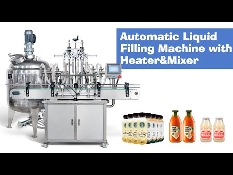 ZS-YT6T-6V Automatic 6 Heads Juice Oil Hand Sanitizer Filler Glass Bottle Lotion Liquid Filling Machine With Mixing Tank