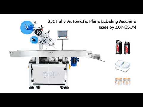 ZS-TB831 Automatic Flat Surface Square Self-Adhesive Top Sides Wipe-on Bottle Labeling Machine Labeler Equipment