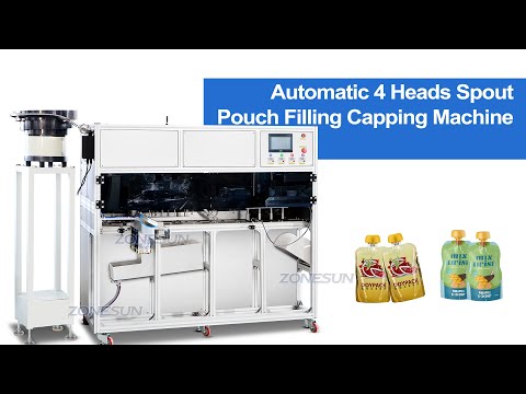 SUS316 magnetic pump filling machine for spout pouch