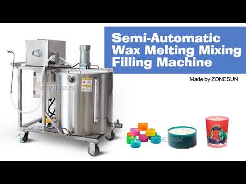 ZS-GTCD Soy Hot Paraffin Bee Wax Soap Jar Mold Pillar Scented Candle Making Equipment Filling Melting And Mixing Machine