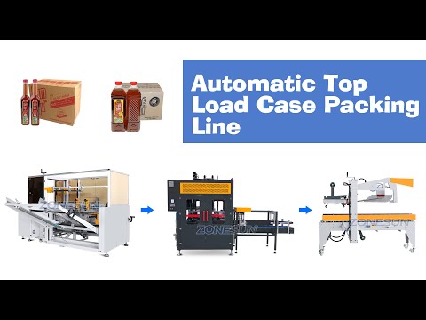 Paper Packer Paper Carton Box Erector Top Loading Case Packer Sealing Machine