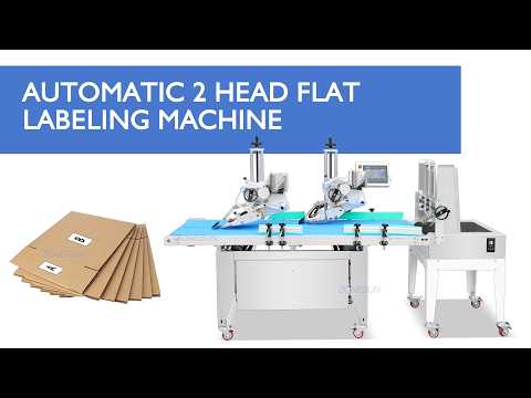 Double Head Flat Labeling Machine