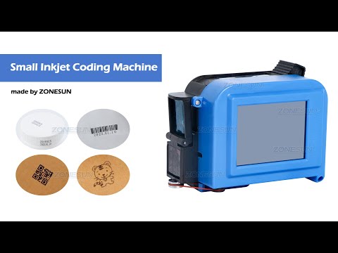 ZS-DC1 Small Ring-pull Cans Bottom Plastic Bags PVC Carton Batch Number Logo Mark Date Coding Inkjet Printing Machine