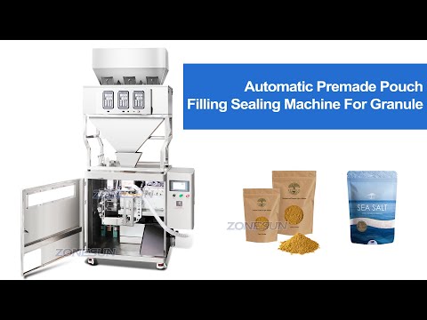 automatic premade bag powder  packing machine video