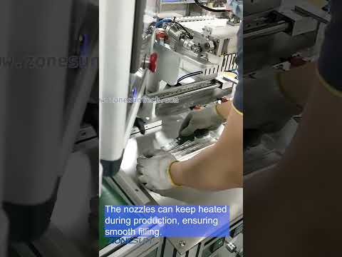 ZS-GTL12 Semi-automatic 12 Nozzles Piston Pump Glue Stick Lipstick Tube Cosmetic Lip Balm Mold Paste Filling Mixing Machine