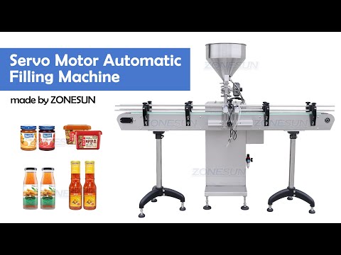 ZS-GY1SM Automatic Servo Motor Hot Sauce KetchupJam Jar Lotion Cosmetic Cream Shampoo Honey Bottle Liquid Paste Filling Machine