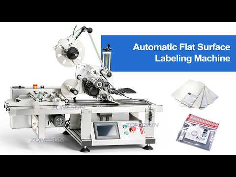 flat surface labeling machine