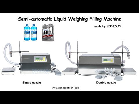 Zonesun ZS-DP431W Semi-automat Diafragmă Pompa Mombină comestibile Lapte Lichid Sticlă Liquid Sticlă de cântărire Mașină de cântărire