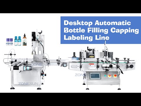 ZS-AFCL1 Automatic Essential Oil Liquid Perfume Small Spray Bottle Vial Filling Capping and Labeling Machine
