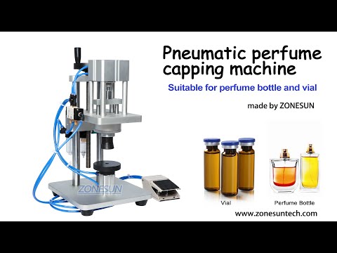 Pneumatic Perfume Vial Crimper Capping Machine