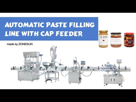 ZS-FAL180X3 automatische Honig-Chili-Sauce Honig-Glas-Flaschenglas-Füll-Verschluss-Etikettiermaschine mit Kappenaufzug