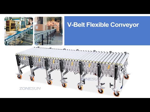 Streonesun ZS-FCV600 Automatyczne zasilane elastyczne V-Ribbed TelSpopic Roller Movnavable Dowbleble do papierowych skrzynek z kartonami